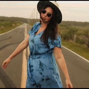 Anthropology Cloth & Stone front tie dress